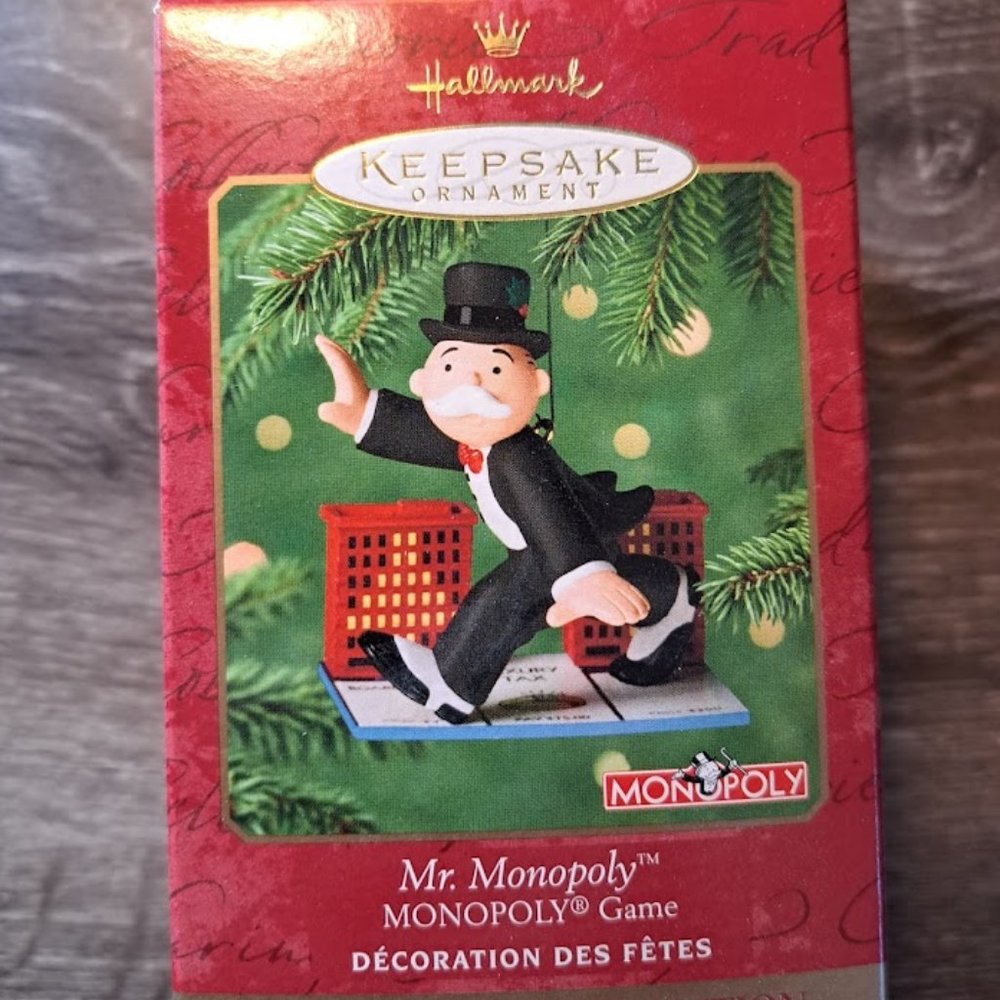 Hallmark Keepsake Mr. Monopoly 65th Anniversary 2000 Ornament